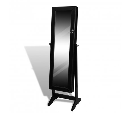 Decorush Armoire À Bijoux Noire Sur Pied Avec Miroir Psyché 3700775031472 (3700775031472)