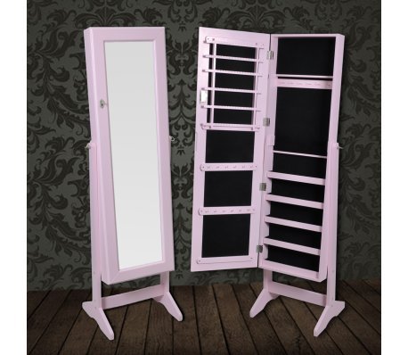 Decorush Armoire À Bijoux Rangement Miroir Meuble Chambre Rose 3700775038013 (3700775038013)