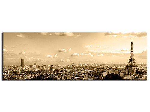 Tableau panorama Paris en sépia - TOP VENTE