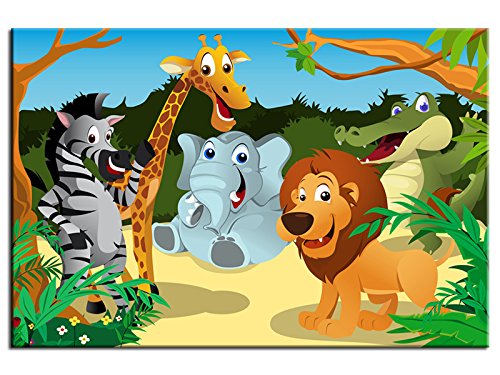 Tableau enfant les animaux de la jungle - TOP V...