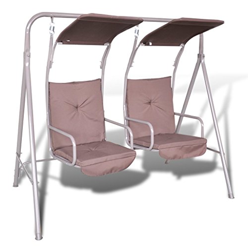 Decorush Balancelle balan?oire 2 places Marron 3700777124394 (3700777124394)