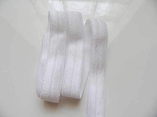 Elastique Biais Preplie Satine Blanc 15 mm x 1 ...