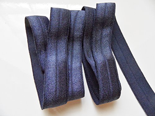 Élastique Biais Préplié Satiné Bleu Marine 15 m...