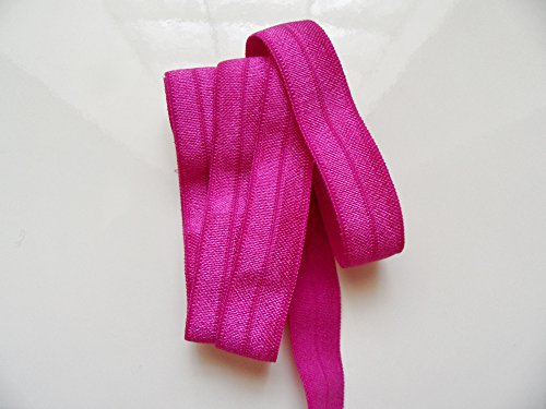 Élastique Biais Préplié Satiné Fuschia 15 mm x ...