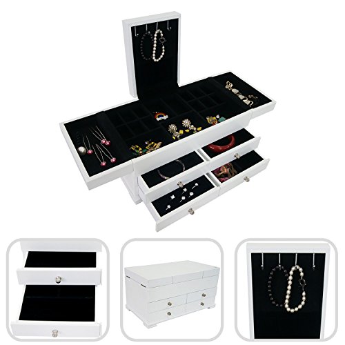 - boite à bijoux avec compartiments - coffret à...