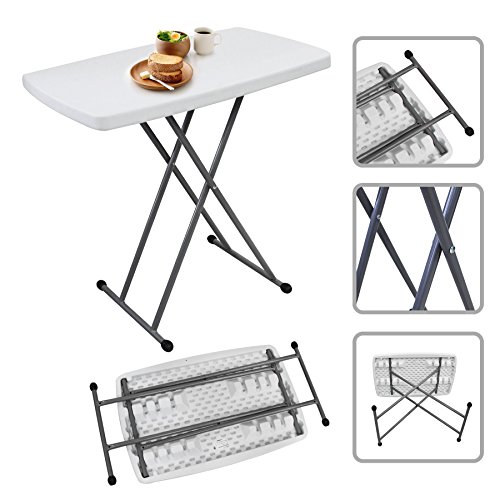 Table de Jardin Camping Rectangulaire Pliante 7...