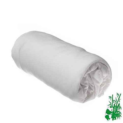 Bio Natur Drap housse jersey en viscose de bambou, coloris blanc, taille au choix 3700785600613 (3700785600613)
