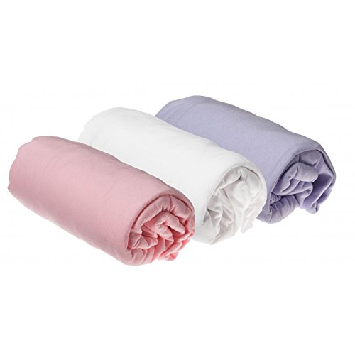 Lot de 3 Draps housse Coton pour lit Bébé 40x80...