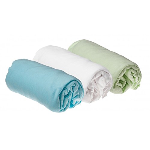Lot de 3 Draps housse Coton pour lit Bébé 40x80...