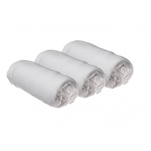 Lot de 3 Draps housse Coton pour lit Bébé 40x80...