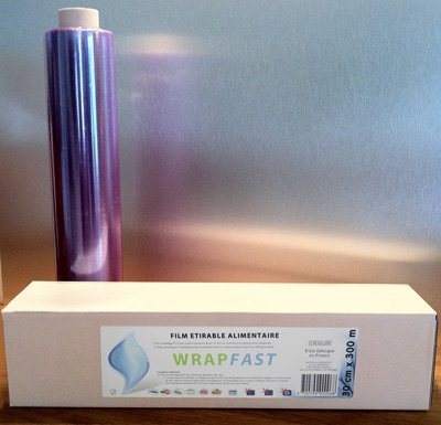 NATUR'AL PACKAGING Rouleau de Film Etirable Alimentaire pour cuisine 45cm x 300m code EAN 3700799900082 