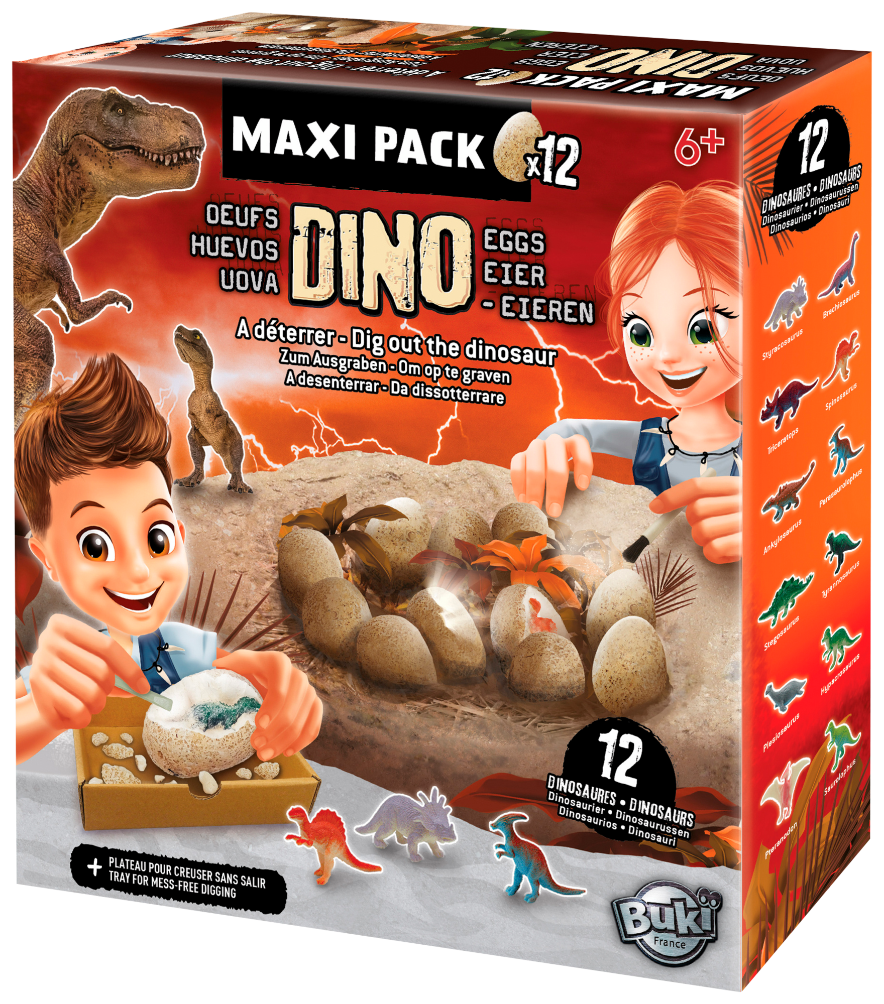  1. COFFRET 12 OEUFS DINO
2. VOLCANS ET DINOSAURES
3. LABO ÉLECTRICITÉ  code EAN 3700802105480 