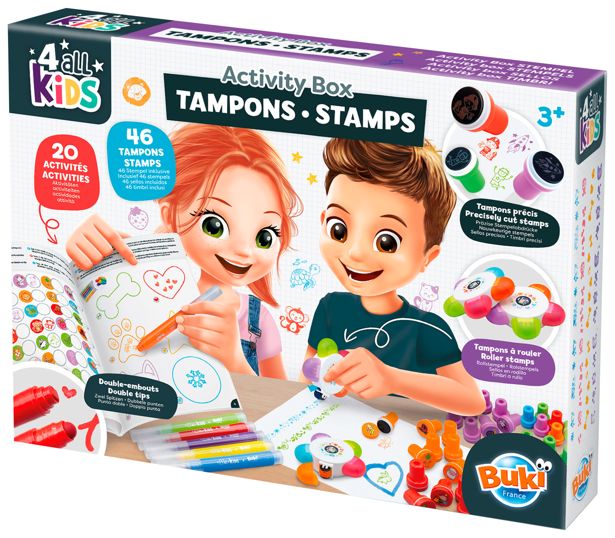 BUKI 1. COFFRET D'ACTIVITÉS TAMPONS
2. TABLETTE À DESSIN XL code EAN 3700802106302 