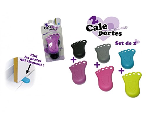 La Pieuvre Qui rit Cale-porte En Forme De Pied X2 - Gris & Rose code EAN 3700804927615 