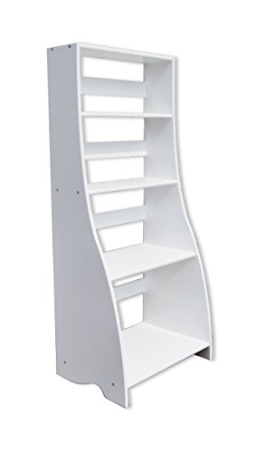 530166 bibliothèque bois blanc 29 x 21 x 31 cm