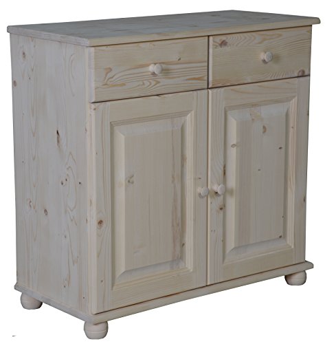 Buffet 2 portes pin brut