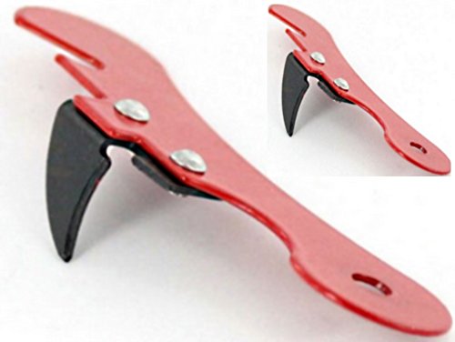 2 OUVRE BOITE DECAPSULEUR CLASSIQUE METAL ROUGE