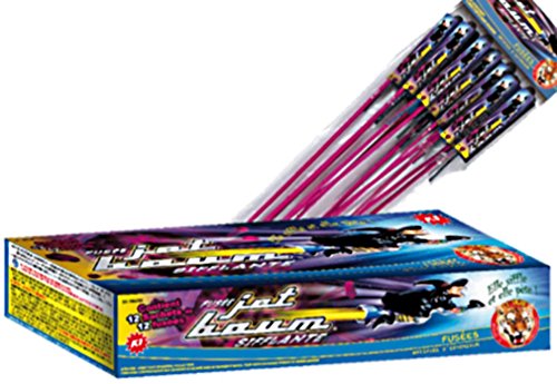 LOT DE 2 PAQUETS DE 12 FUSEE JET BOUM K1 27.5CM...