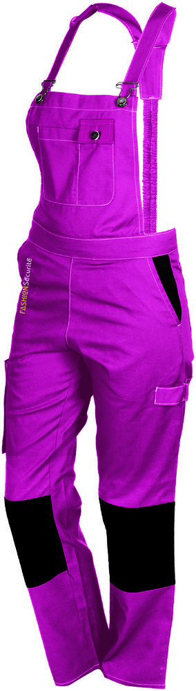 fashinsecurity SALOPETTE DE TRAVAIL POUR FEMME “PEP’S ROSE/NOIR” 3700826601135