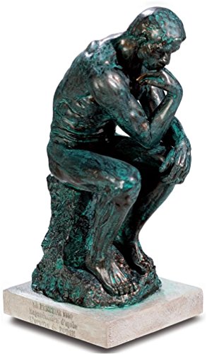 Statuette Le Penseur de Rodin coloris bronze - ...