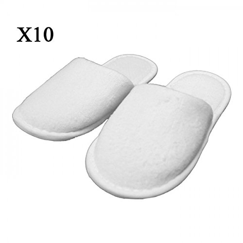 Chaussons éponge jetable fermé Blanc pour Hamma...