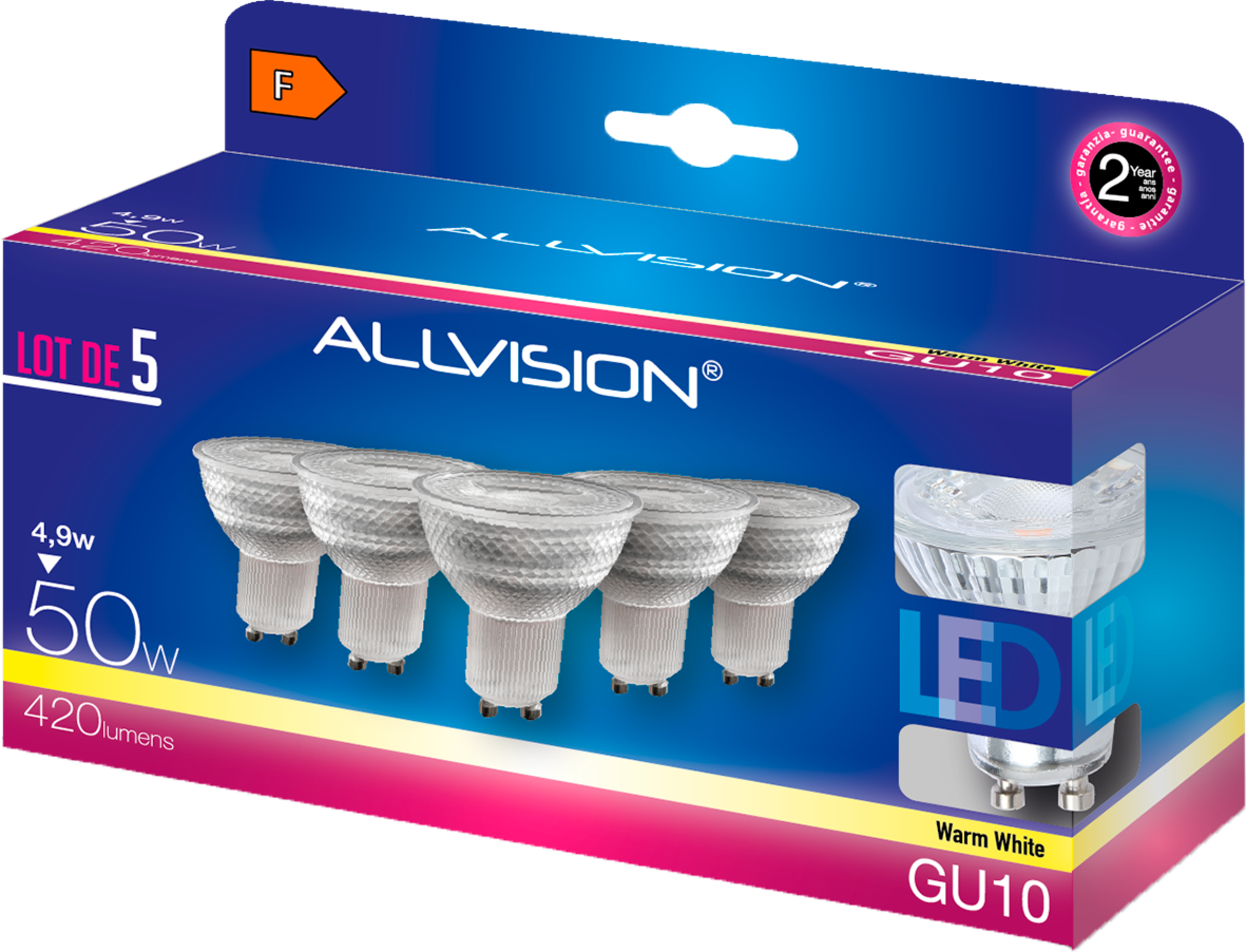 ALLVISION LOT DE 5 AMPOULES  code EAN 3700833010579 
