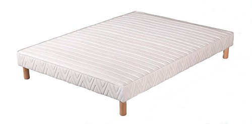 Sommier tout bois Renforcé 160 x 200 + 5 PIEDS
