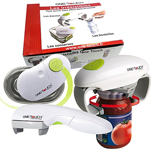 Ouvre Bocal, Ouvre Boîte et Ouvre Bouteille Les Irrésistibles One Touch 3700838701977 One Touch Ouvre Bocal, Ouvre Boîte et Ouvre Bouteille Les Irrésistibles One Touch 3700838701977 One Touch