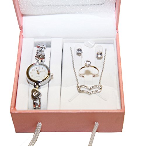 Coffret cadeaux Rose miroir femme parure Montre...