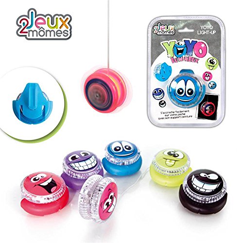 Lot de 2 Yoyos BonHomme Smiley Lumineux avec Ac...