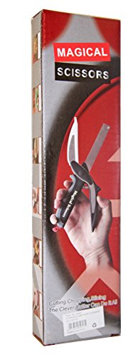Sans marque/Générique Couteau Ciseaux de Cuisine magique avec planche à découpé intégré Facile 3700844025395 (3700844025395)
