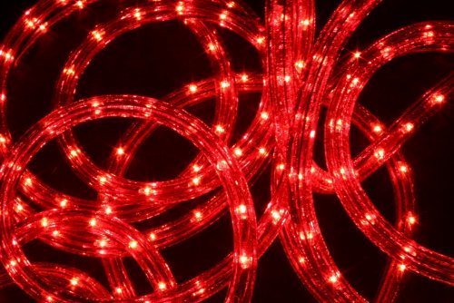 DECO NOEL - Guirlande Tube lumineux rouge de 24...