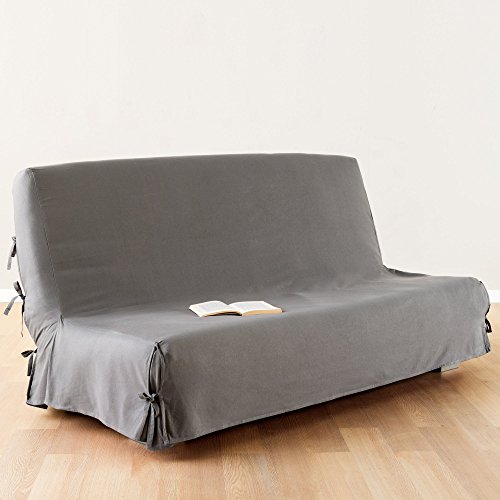 Housse de canapé clic-clac - 100 % coton - colo...