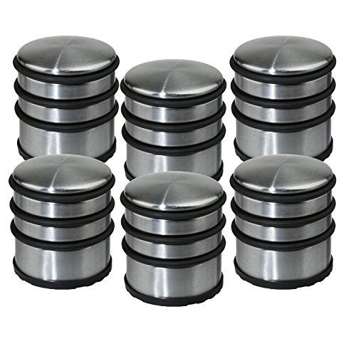 Lot de 6 stop-portes - Solide & Pratique - en Inox