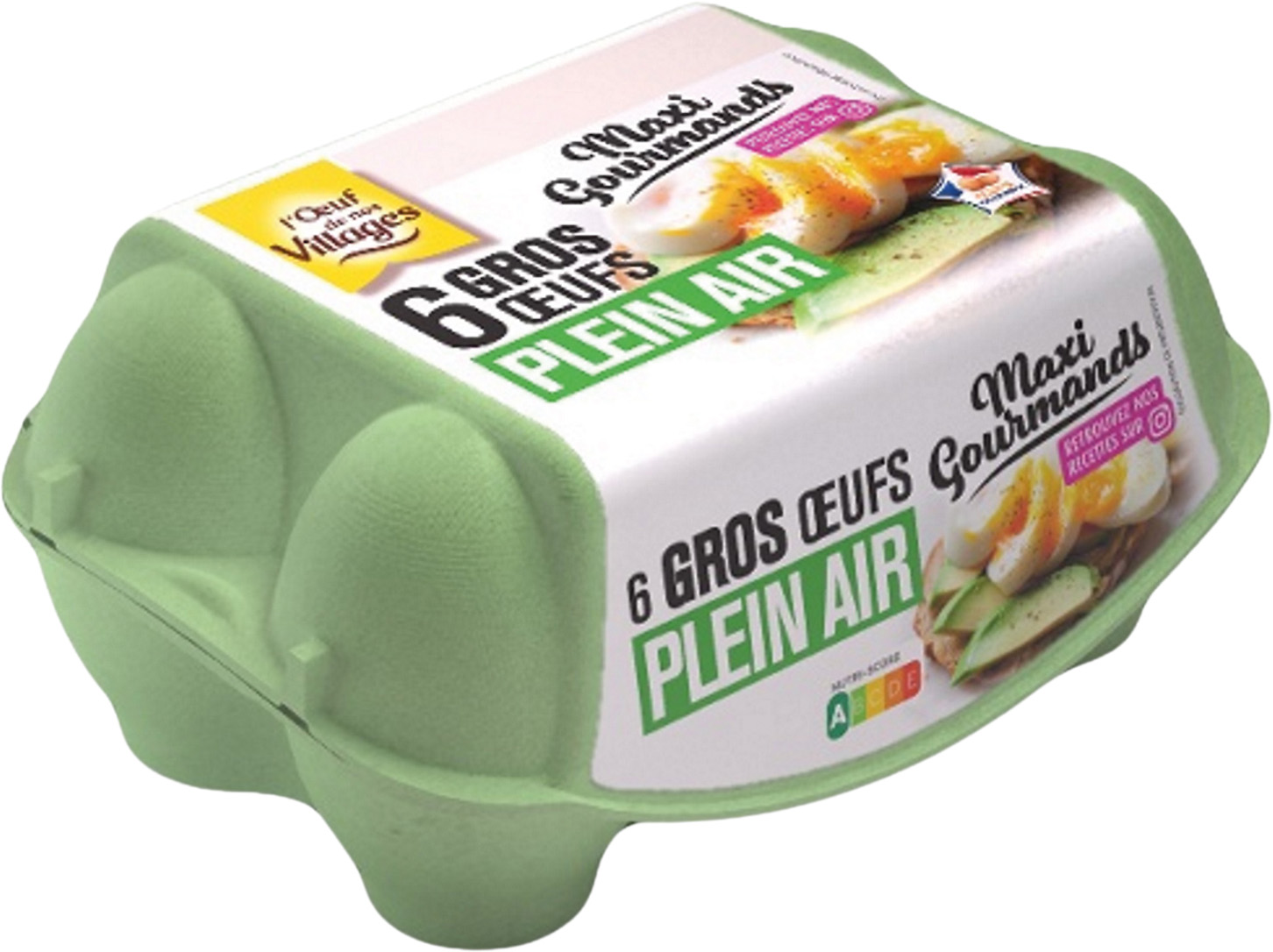  GROS OEUFS PLEIN AIR MAXI GOURMANDS L'OEUF DE NOS VILLAGES code EAN 3700864007067 
