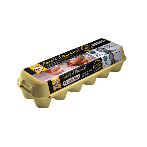 L'OEUF DE NOS VILLAGES Oeufs Parole d'Eleveurs code EAN 3700864007128 