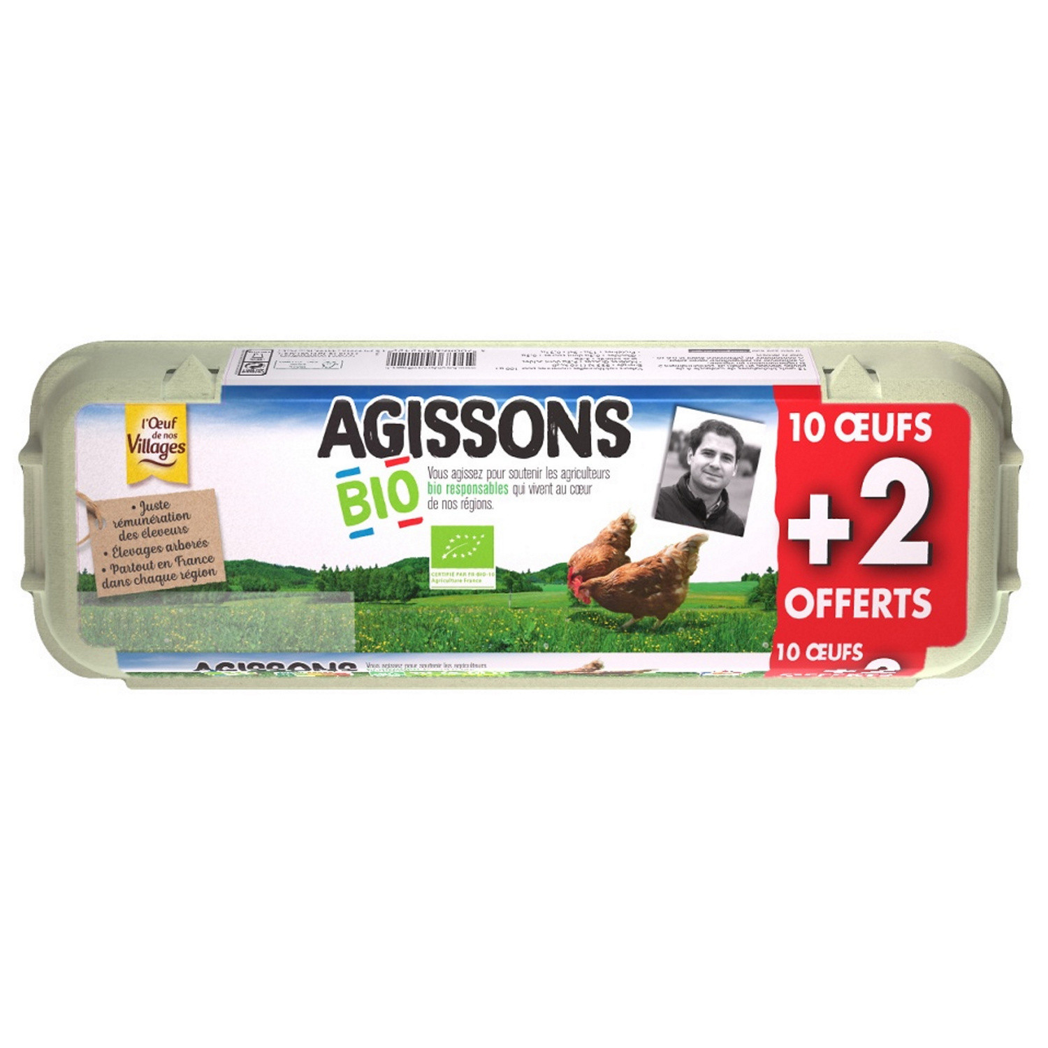 Œufs Bio de Plein Air L'OEUF DE NOS VILLAGES