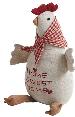 Cale-porte poule écru