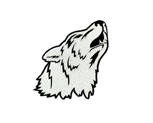patch ecusson brodé loup lone wolf biker motard...