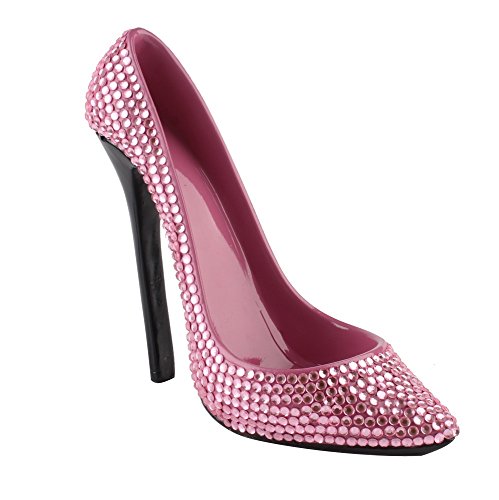 Divabout9 porte bouteille chaussure strass rose