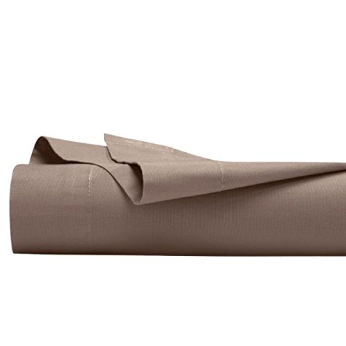 - drap plat 270x300 cm couleur taupe 100% coton...