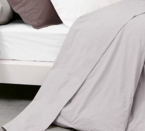 - drap plat 270x300 cm couleur perle 100% coton...