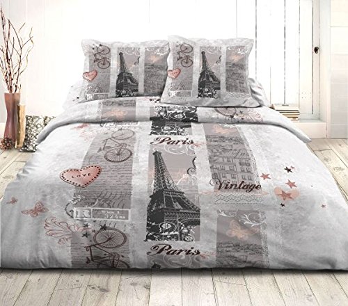 - housse de couette 240x260 cm microfibre paris...