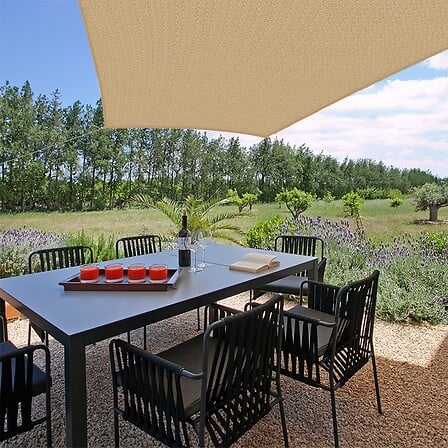 Voile d'ombrage 3 x 4 x 4 x 5 m trapèze 280g/m²...