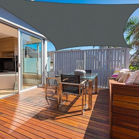 Voile d'ombrage 3 x 3 m carré 280g/m² - Haute d...