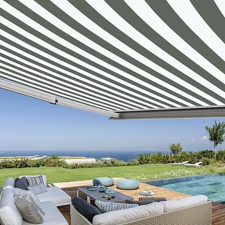 Store banne coffre intégral 4 x 3,5 m motorisé ...