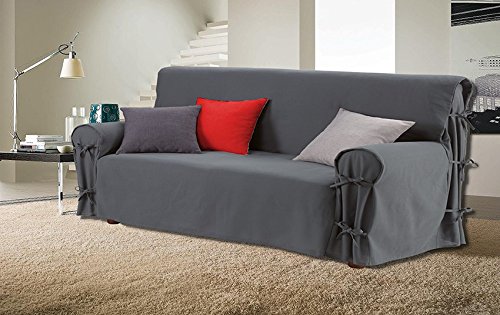 Housse de canapé anthracite