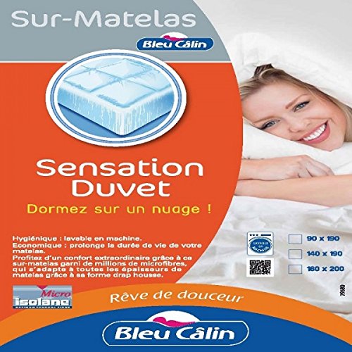 Sur Matelas Sensation Duvet 140x190