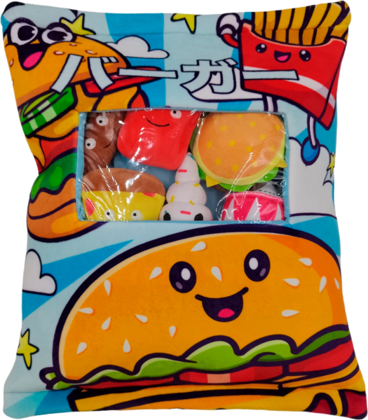 Sac peluche "Hamburger" 3700891705561 