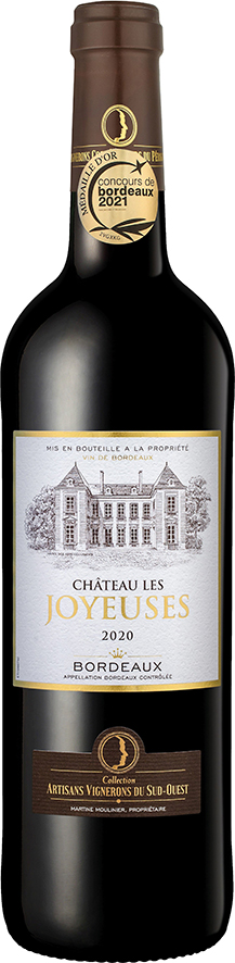 CHÂTEAU LES JOYEUSES AOC BORDEAUX ROUGE code EAN 3700898211751 